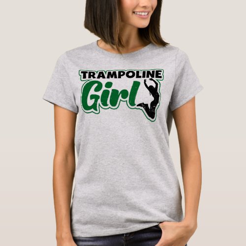 Trampoline Girl Design Trampoline Gymnast  T_Shirt