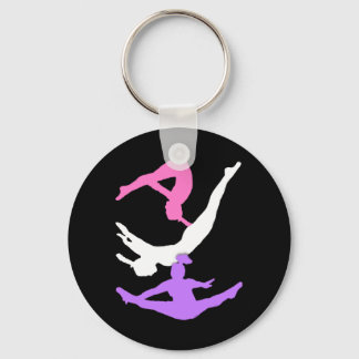 Trampoline gymanst keychain