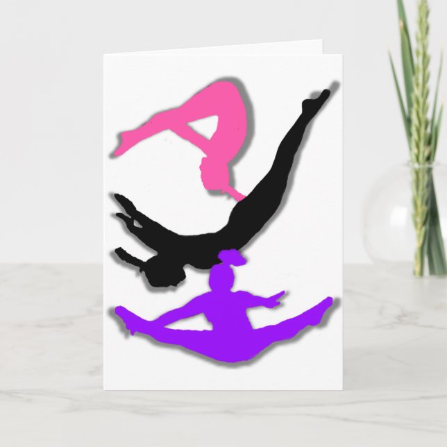 Trampoline gymnast card (Front)