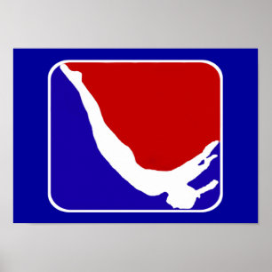 Trampoline gymnast poster