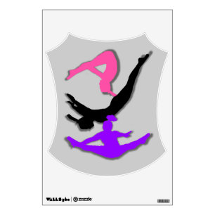 Trampoline Gymnast wall decall Sticker