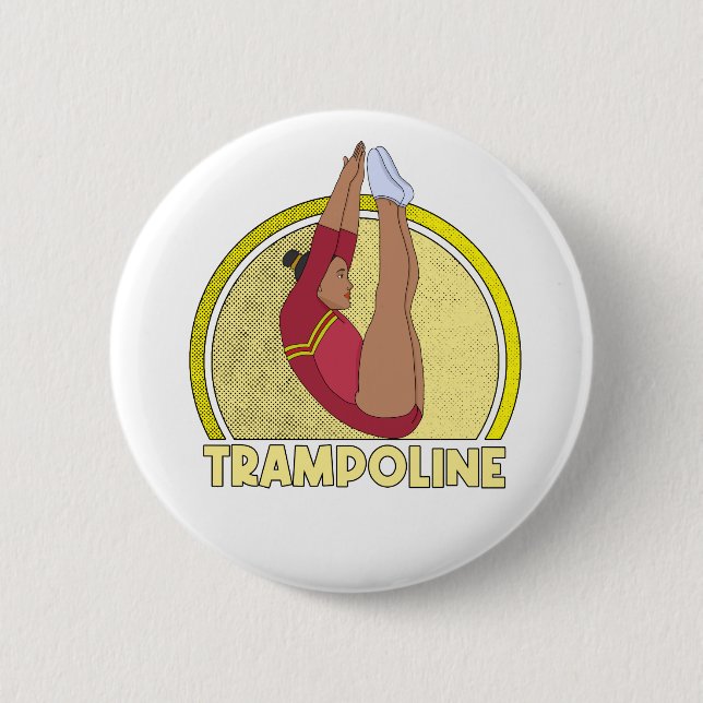 Trampoline Gymnastics Button (Front)