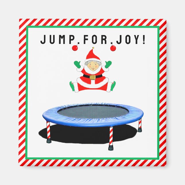 Trampoline Gymnastics Stocking Stuffers Magnet (Front)