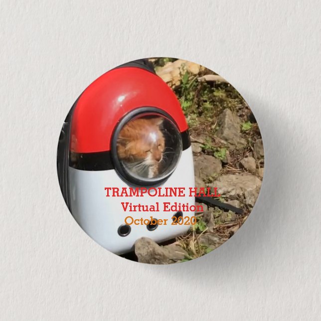 TRAMPOLINE HALL (Virtual Edition) - October 2020 Button (Front)