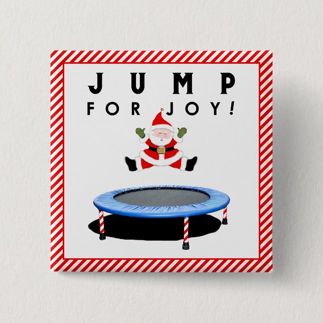 Trampoline Holiday Gift Button (Front)
