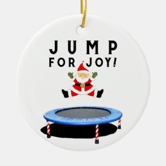 Trampoline Holiday Keepsake Ceramic Ornament