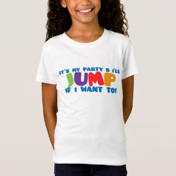 Trampoline Jump Birthday T-shirt by youreinvited at Zazzle