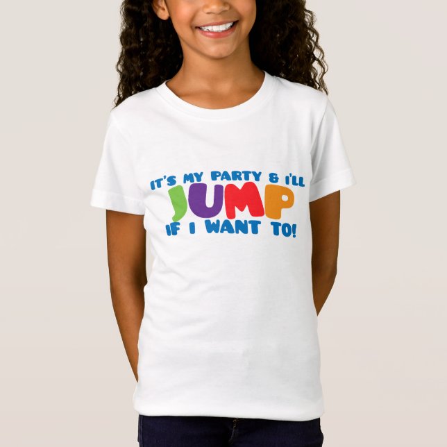 Trampoline Jump Birthday T-Shirt (Front)