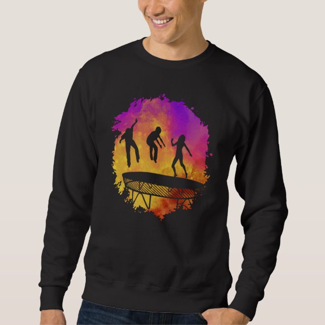 Trampoline Jumping Trampoline Gymnastics  11 Sweatshirt (Front)