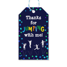 Trampoline or Bounce Party Favor Thank You Tag