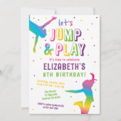 Trampoline Park Kids Birthday Party Invitation | Zazzle