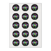 Trampoline Party Edible Cupcake Topper - Girl Edible Frosting Rounds (Sheet)