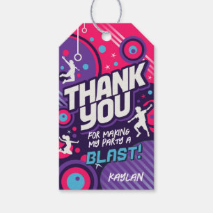 Trampoline Party Favors Thank You Tag