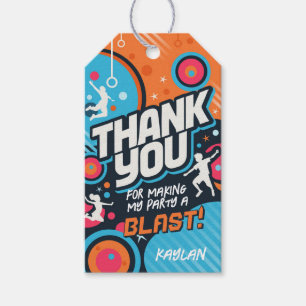 Trampoline Party Favors Thank You Tag