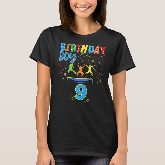 Trampoline Party Outdoor Birthday Costume T-Shirt (Front)