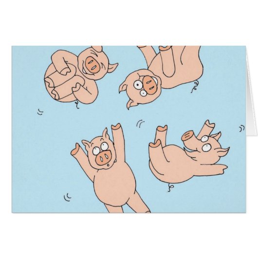 Trampoline Pigs Cards (Front Horizontal)