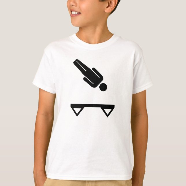 Trampoline trampolining T-Shirt (Front)