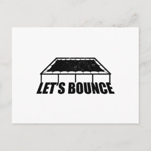 Trampoline Workout   Jumpstyle Sport Hobby Gift Postcard