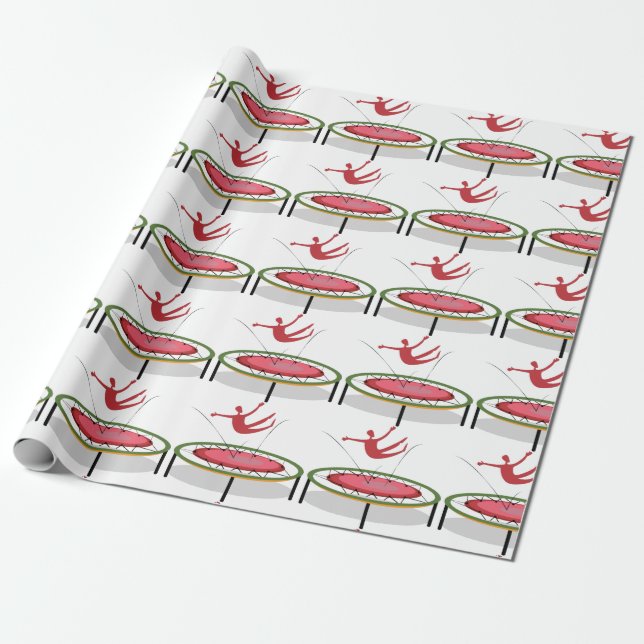 Trampoline Wrapping Paper (Unrolled)