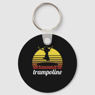 Trampolining Gymnastics Gymnasts Fitness Exercise  Keychain