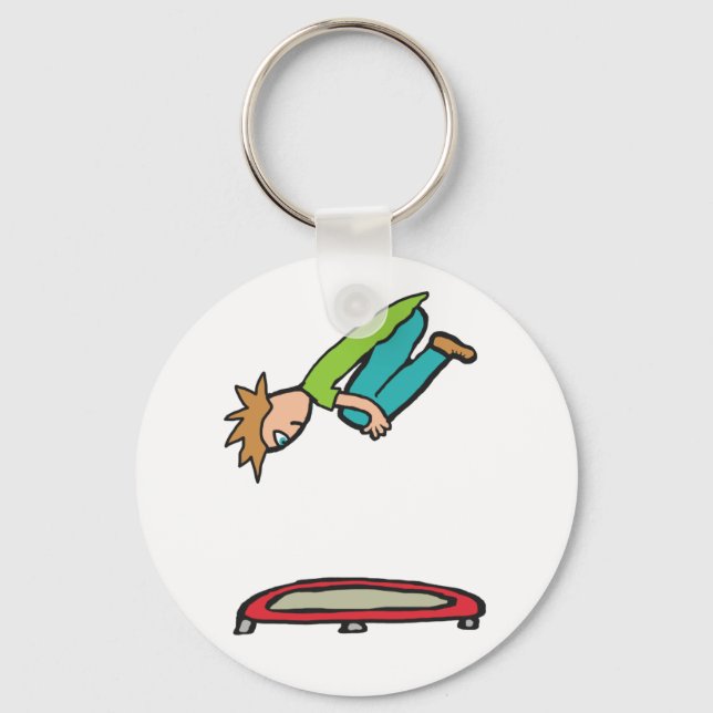 Trampolining Keychain (Front)