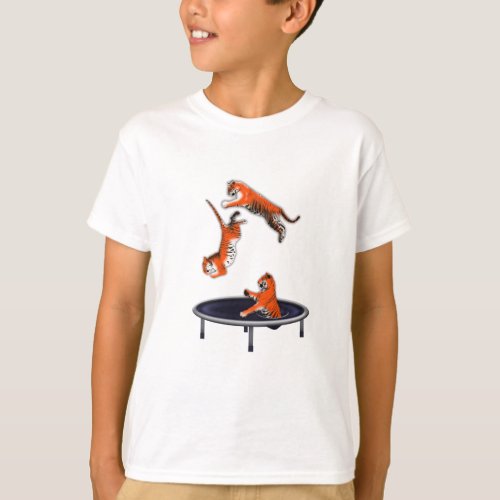 trampolining tiger T_Shirt