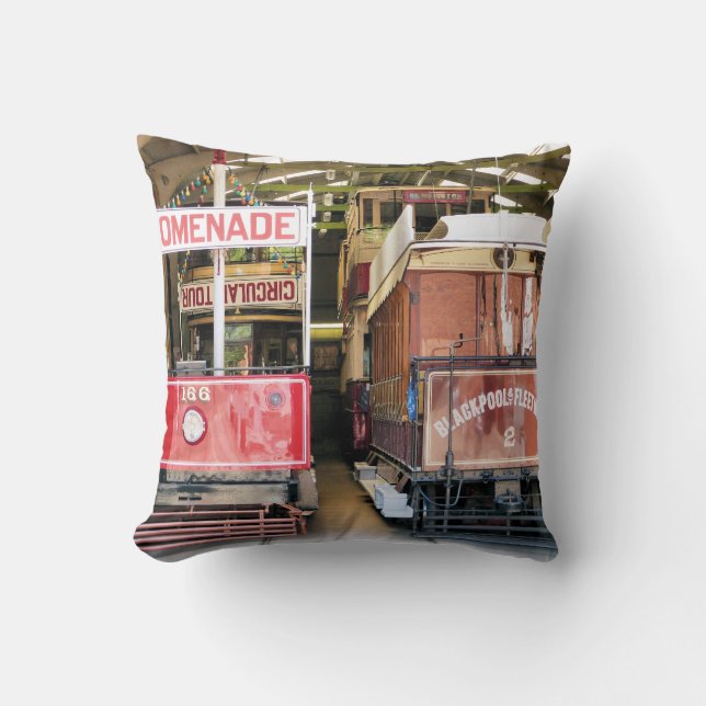 TRAMS THROW PILLOW (Front)