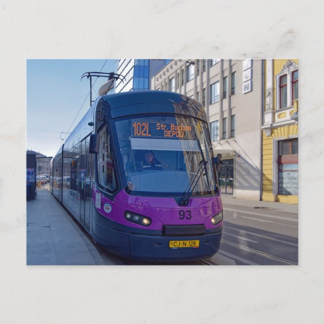 Tramway Street Car Romania Postcrossing Postcard (Front)