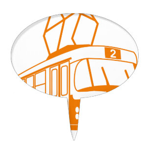 Tramway transportation electric cake topper