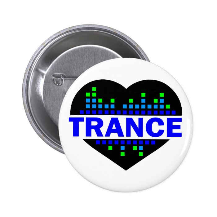 Trance Heart design Buttons