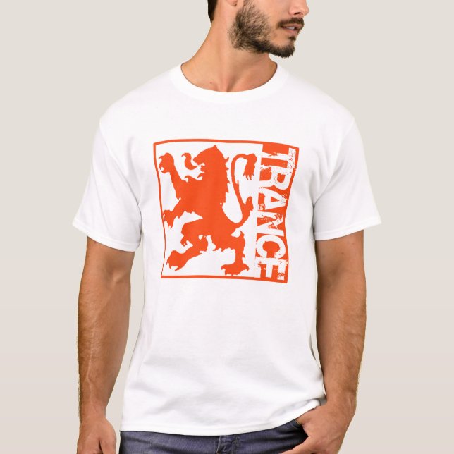 Trance Lion Orange T-Shirt (Front)
