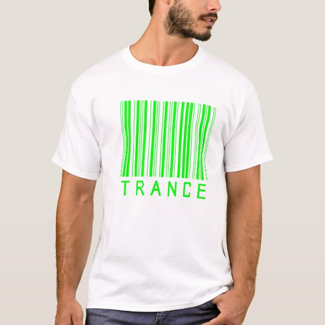 trance music barcod T-Shirt (Front)