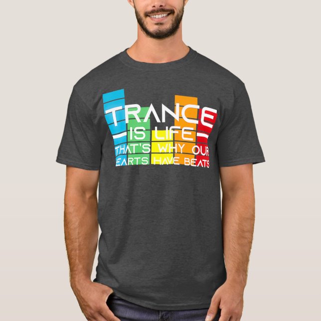 Trance Music Retro Vintage DJ Gift T-Shirt (Front)