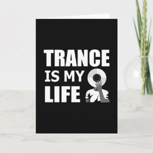 Trance Techno Music Rave DJ House Dance Gift Idea Card