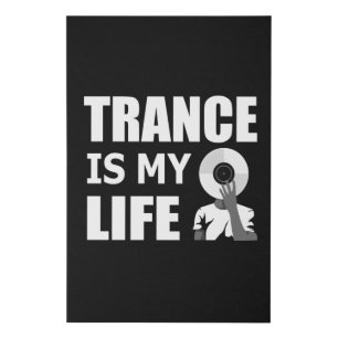 Trance Techno Music Rave DJ House Dance Gift Idea Faux Canvas Print