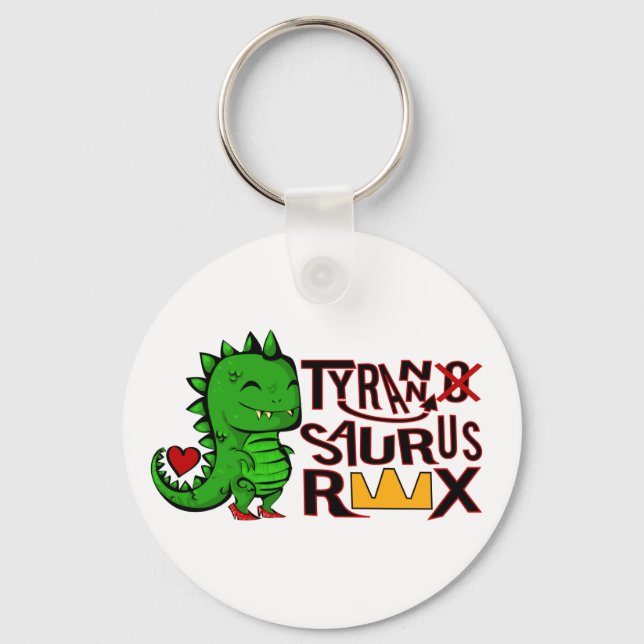 Tranny Saurus Rex Keychain (Front)