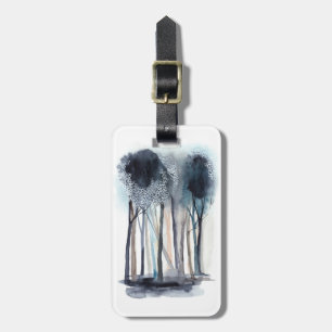 Tranquil Abstract Trees Luggage Tag
