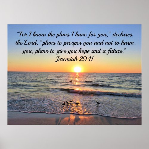 TRANQUIL AND CALM JEREMIAH 2911 SUNRISE POSTER