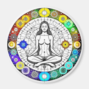 Tranquil and Serene Peaceful Meditation Magnet