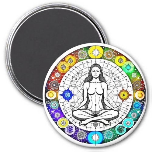Tranquil and Serene Peaceful Meditation Magnet