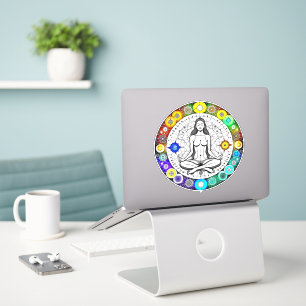Tranquil and Serene Peaceful Meditation Sticker
