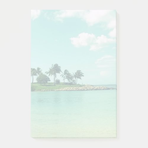 Tranquil and Serene Turquoise Beach in Hawaii Post_it Notes