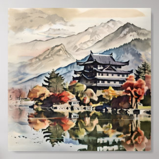 Tranquil Autumn Acrylic Photo Tile