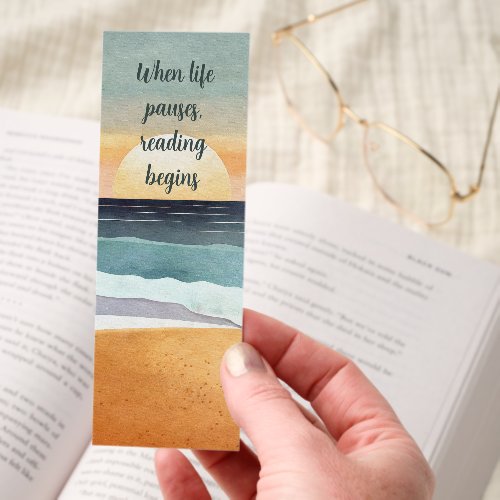 Tranquil Beach Bookmarks