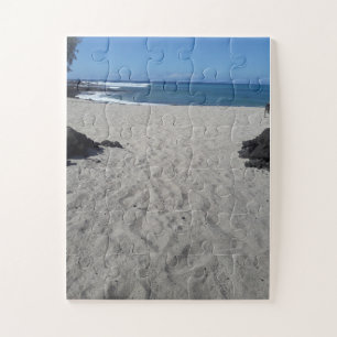 Tranquil beach scene jigsaw puzzle