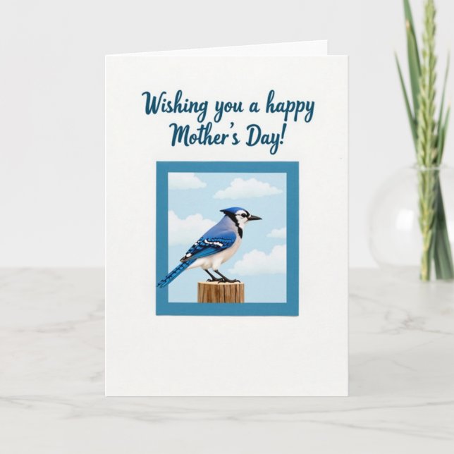 Tranquil Bird Mothers Day Card (Front)