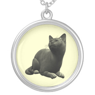 Tranquil Black Cat Necklace