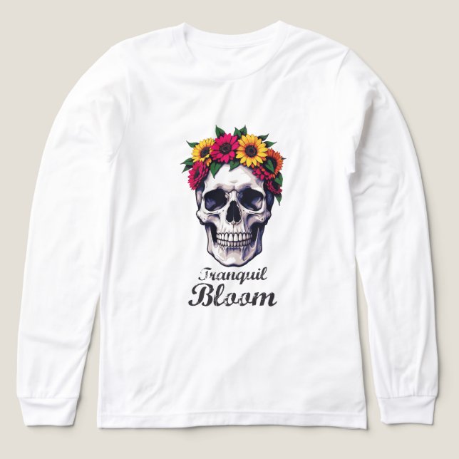 Tranquil Bloom Tri-Blend Shirt (Design Front)