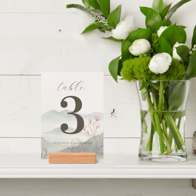 Tranquil Blue Watercolor Mountains Holder (Insitu 4)