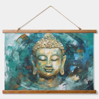 Tranquil Buddha Aura Spiritual Art Hanging Tapestry